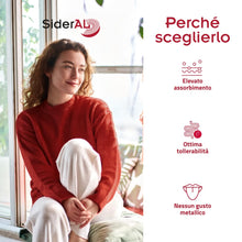 Carica l'immagine nel visualizzatore di Gallery, SiderAL, Integratore alimentare a base di Ferro Sucrosomiale®, Vitamina C e B12 Sucrosomiale®, No Gusto metallico, Alta 