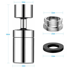 Carica l'immagine nel visualizzatore di Gallery, Aeratore Rubinetto Ottone 360° Rotary Rompigetto Rubinetto M22 M24