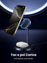 Carica l'immagine nel visualizzatore di Gallery, UGREEN Zapix Caricatore Wireless MagSafe 2 in 1 Stazione di Ricarica Rapida
