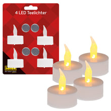 Carica l'immagine nel visualizzatore di Gallery, Idena 408998 - Candele a LED con luce tremolante, batterie incluse, decorazione per matrimoni, feste, Natale, Pasqua, co