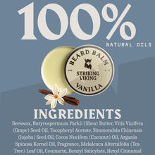 Carica l'immagine nel visualizzatore di Gallery, Striking Viking Balsamo per barba da uomo, Beard Balm – Balsamo per barba Leave-in con burro di karitè, tea tree, argan 