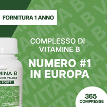 Carica l'immagine nel visualizzatore di Gallery, HerbAmour Vitamina B Complex 365 Compresse 12 Mesi con Biotina