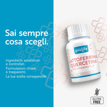 Carica l'immagine nel visualizzatore di Gallery, Lattoferrina 200 mg PiùLife con Quercetina - 60 Capsule