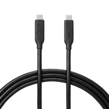 Carica l'immagine nel visualizzatore di Gallery, Amazon Basics Cavo USB4, 80Gbps, 1,5m, 240W, Compatibile con Thunderbolt 3/4, Nero, Video 8K, da USB-C a USB-C, Cavo di 