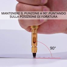 Carica l'immagine nel visualizzatore di Gallery, Perforatrice Automatica,Punzone Utensili in Pelle,6 Punte di Dimensioni,Strumento Pelle Punzoni Coltello per la Lavorazi