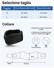 Carica l'immagine nel visualizzatore di Gallery, Collare Cervicale Morbido Regolabile Traspirante (Nero,M)