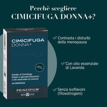 Carica l'immagine nel visualizzatore di Gallery, Cimicifuga Donna+ 60 Compresse Estratto di Cimicifuga e Olio Essenziale di Lavanda