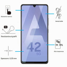 Carica l'immagine nel visualizzatore di Gallery, NEW'C Pellicola Vetro per Samsung Galaxy A42 5G, Galaxy M12 Antigraffio