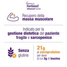 Carica l'immagine nel visualizzatore di Gallery, FORTIMEL ADVANCED POWDER, Per Recupero della Massa Muscolare, Vaniglia,280g