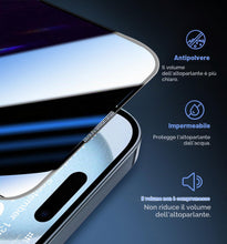 Carica l'immagine nel visualizzatore di Gallery, MAGIC JOHN Privacy Pellicola Protettiva per iPhone 15, Anti-Spy Vetro Temperato Film, Durezza 9H, Rimozione Automatica D