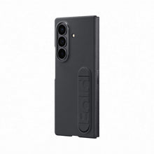 Carica l'immagine nel visualizzatore di Gallery, Samsung Silicone Case Cover con cavalletto per Galaxy Z Fold7, 2 pellicole schermo anteriore incluse, Black