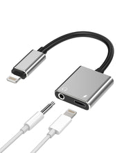Carica l'immagine nel visualizzatore di Gallery, Adattatore 3,5 Jack Cuffiette 2 in 1 Cavo Aux Cuffie Accessori Lightning Caricatore per Apple Iphone 14 13 12 11 Pro Max