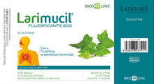 Carica l'immagine nel visualizzatore di Gallery, BIOS LINE Larimucil Fluidificante 600, Integratore Alimentare per le Vie Respiratorie, per Tosse e Catarro, Fluidifica l