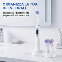 Carica l'immagine nel visualizzatore di Gallery, 5 Pezzi Copri Testine e Porta Spazzolino per Oral B e serie iO, multicolore e bianco, copri spazzolino