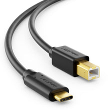 Carica l'immagine nel visualizzatore di Gallery, deleyCON 1m USB C per Stampante (per Stampante, Scanner, MIDI) USB-C a USB-B, per Epson HP Samsung Canon Brother iPhone 
