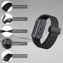 Carica l'immagine nel visualizzatore di Gallery, Cinturino Silicone Compatibile con Xiaomi Mi Band 10/Mi Band 9/8, Ricambio Cinturino, Chiusura Magnetica, Regolabile Spo