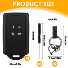 Carica l'immagine nel visualizzatore di Gallery, 2 Pezzi Custodia Chiavi Auto Compatibile, Cover in Silicone Nero Morbido - Protezione Anti-Caduta, Impermeabile, Con Por