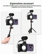 Carica l'immagine nel visualizzatore di Gallery, ULANZI CapGrip CG02 Smartphone Grip, Impugnatura per Smartphone con Telecomando Bluetooth, iPhone Camera Grip con Luce R