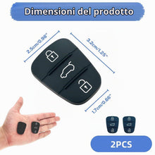 Carica l'immagine nel visualizzatore di Gallery, 2 Pezzi Guscio Cover Scocca Chiave 3 Tasti Ricambio Nero per Telecomando Auto Compatibile con Hyundai i10 i20 i30 ix35 E