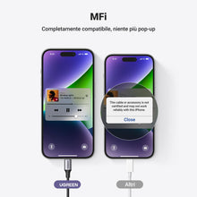 Carica l'immagine nel visualizzatore di Gallery, UGREEN Cavo Aux per Certificato MFi Cable Macchina (1M)