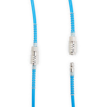 Carica l'immagine nel visualizzatore di Gallery, Tubo a spirale per aria compressa in PU poliuretano Ø 5,5 x 8 mm lunghezza 10 mt completo di raccordi ad attacco rapido