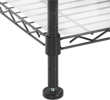 Carica l'immagine nel visualizzatore di Gallery, Amazon Basics Sistema organizer espandibile per armadio - Nero, 144.8 - 203.2 x 35.6 x 182.9 cm