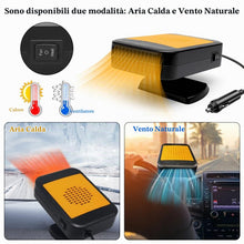 Carica l'immagine nel visualizzatore di Gallery, Riscaldatore Auto 12V 200W - Sbrinatore e Antiappannamento Portatile a 360° con Presa Accendisigari - Riscaldamento Rapi