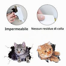 Carica l'immagine nel visualizzatore di Gallery, LEEQ 3pcs Adesivi per auto - Gatto 3D Rimovibile Autoadesivo Decorazione Autoadesivo Finestra Auto Animazione Divertente