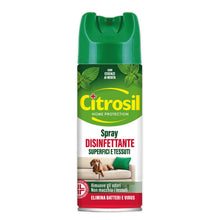 Carica l'immagine nel visualizzatore di Gallery, Citrosil Disinfettante Spray Superfici e Tessuti, essenze di menta, 300 ml