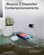 Carica l'immagine nel visualizzatore di Gallery, SBS Alimentatore LCD USB-C 30W, Tecnologia GaN, Power Delivery (PD 3.0 PPS)