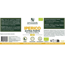 Carica l'immagine nel visualizzatore di Gallery, Iperico BIO | Erba di San Giovanni | Concentrato di Ipericina | Buon Umore, Rilassamento, Sonno | 90 capsule vegane da 3