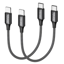 Carica l'immagine nel visualizzatore di Gallery, RAVIAD Cavo USB C a Lightning 0.15M Certificato MFi Cavo iPhone USB Tipo C
