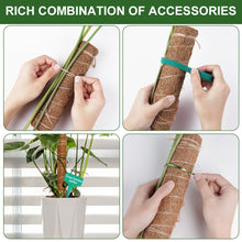 Carica l'immagine nel visualizzatore di Gallery, Vicloon Bastone per Piante, 4Pcs Piante Rampicanti Bastone, Stecche per Pianti 40cm, Palo Totem in Fibra di Cocco, Tutor