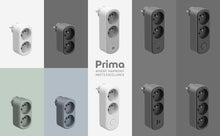 Carica l'immagine nel visualizzatore di Gallery, Electraline 531196 Adattatore Spina Multipresa Biplite Prima 2 Prese Francesi 16A, Adattatore Da Parete Bianco