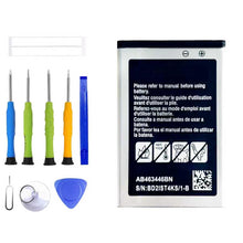 Carica l'immagine nel visualizzatore di Gallery, AB463446BU - Batteria di ricambio compatibile con Samsung GT-C3520 GT-C3300 E1050 E1070 SGH-E210 E250 E251 E380 con set 