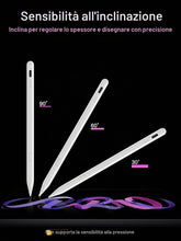 Carica l'immagine nel visualizzatore di Gallery, Penna per iPad 2018-2026 con Ricarica Rapida, Anti-Palm e Rilevamento dell'Inclinazione Compatibile con iPad 11/10/9/8/7
