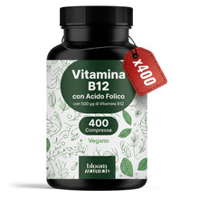 Carica l'immagine nel visualizzatore di Gallery, Vitamina B12 con Acido Folico – 400 Compresse – 500 µg