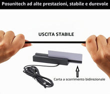 Carica l'immagine nel visualizzatore di Gallery, MSR100 Lettore di carte a banda magnetica USB, Lettore macchina POS per tessere, programmabili e integrazione con varie 