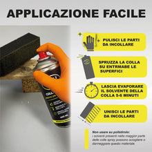 Carica l'immagine nel visualizzatore di Gallery, ENJOY TECH - Colla Extraforte Spray 400ML | Per Tessuti, Plastica, Legno, Auto e Metalli | Applicazione Permanente | Res