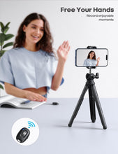 Carica l'immagine nel visualizzatore di Gallery, Lamicall Treppiede Smartphone Flessibile, [3 in 1] Mini Treppiede Cellulare