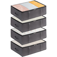 Carica l'immagine nel visualizzatore di Gallery, Lifewit Scatole Sottoletto, Scatole per Armadio Contenitori Sottoletto per Coperte con Maniglia Rinforzata, Organizer Ar