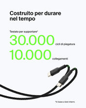 Carica l'immagine nel visualizzatore di Gallery, Belkin CAVO INTRECCIATO DA USB-C A USB-A 1M - NERO