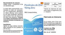 Carica l'immagine nel visualizzatore di Gallery, Vitamintrend Zinco ad alto dosaggio 15 mg da picolinato di zinco, 180 compresse, facili da deglutire, integratore alimen