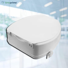 Carica l'immagine nel visualizzatore di Gallery, OrtoPrime Rialzo WC per Disabili con Coperchio - Altezza 10 cm - Alzawater Ortopedico con Sistema di Fissaggio Laterale 