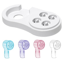 Carica l'immagine nel visualizzatore di Gallery, Set copri testine + porta spazzolino (compatibile con Oral-B iO &amp; Pro/Genius/Vitality), Multicolore + Bianco
