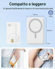Carica l'immagine nel visualizzatore di Gallery, Power Bank per Magsafe 10000mAh Compatibile con Serie iPhone 12-17