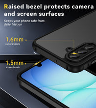 Carica l'immagine nel visualizzatore di Gallery, iVoler Cover Opaca per Samsung Galaxy A18 / A17 4G / 5G con 2 Pezzi Vetro Temperato, [Antiurto di Grado Militare] Custod
