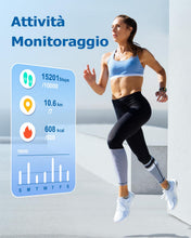Carica l'immagine nel visualizzatore di Gallery, RUIMEN Smartwatch Uomo Donna Orologio Smart Watch Risposta Chiamate Contapassi Cardiofrequenzimetro da polso Saturimetro