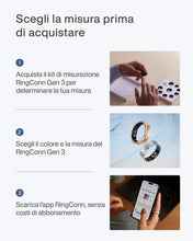 Carica l'immagine nel visualizzatore di Gallery, RingConn Gen 3,scegli tra 10 misure (taglie 6–15)