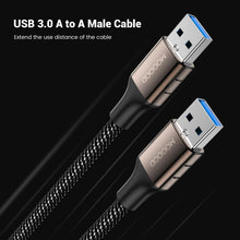 Carica l'immagine nel visualizzatore di Gallery, MOGOOD Cavo USB 3.0 Maschio Maschio 1M 5Gbps SuperSpeed